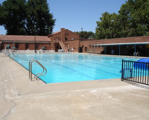 Pool on a sunny day